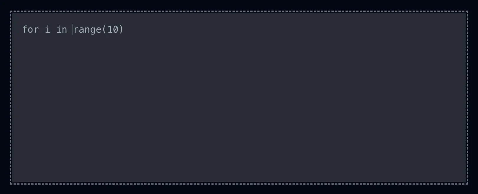 Code editor screenshot