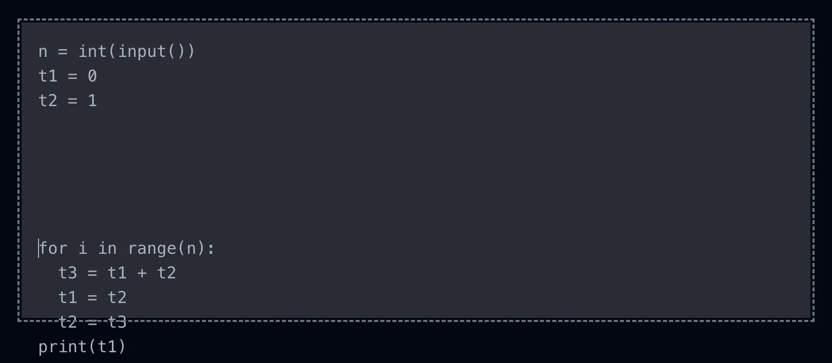 Code editor screenshot