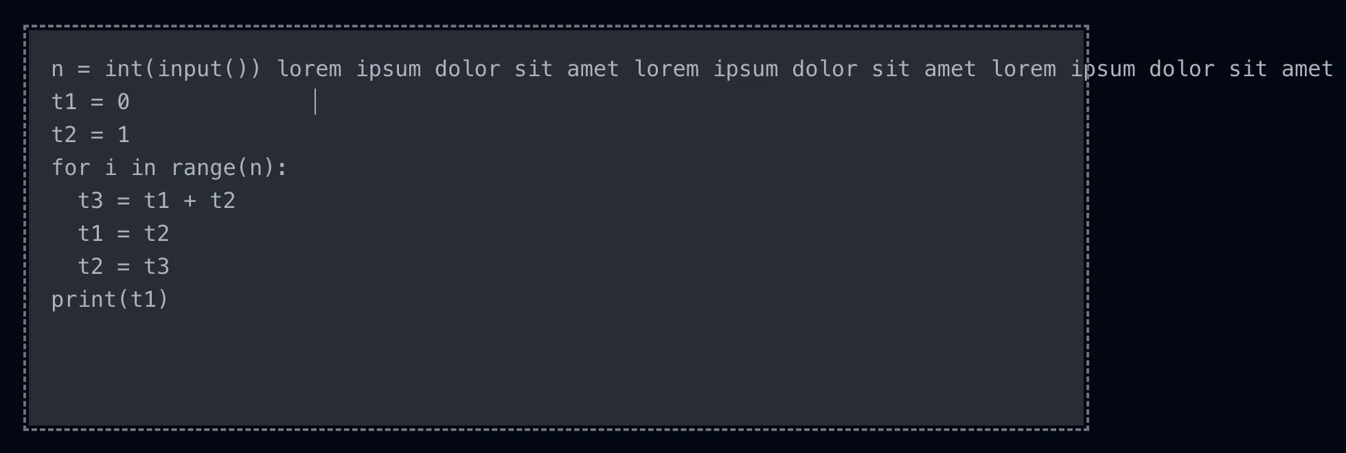 Code editor screenshot