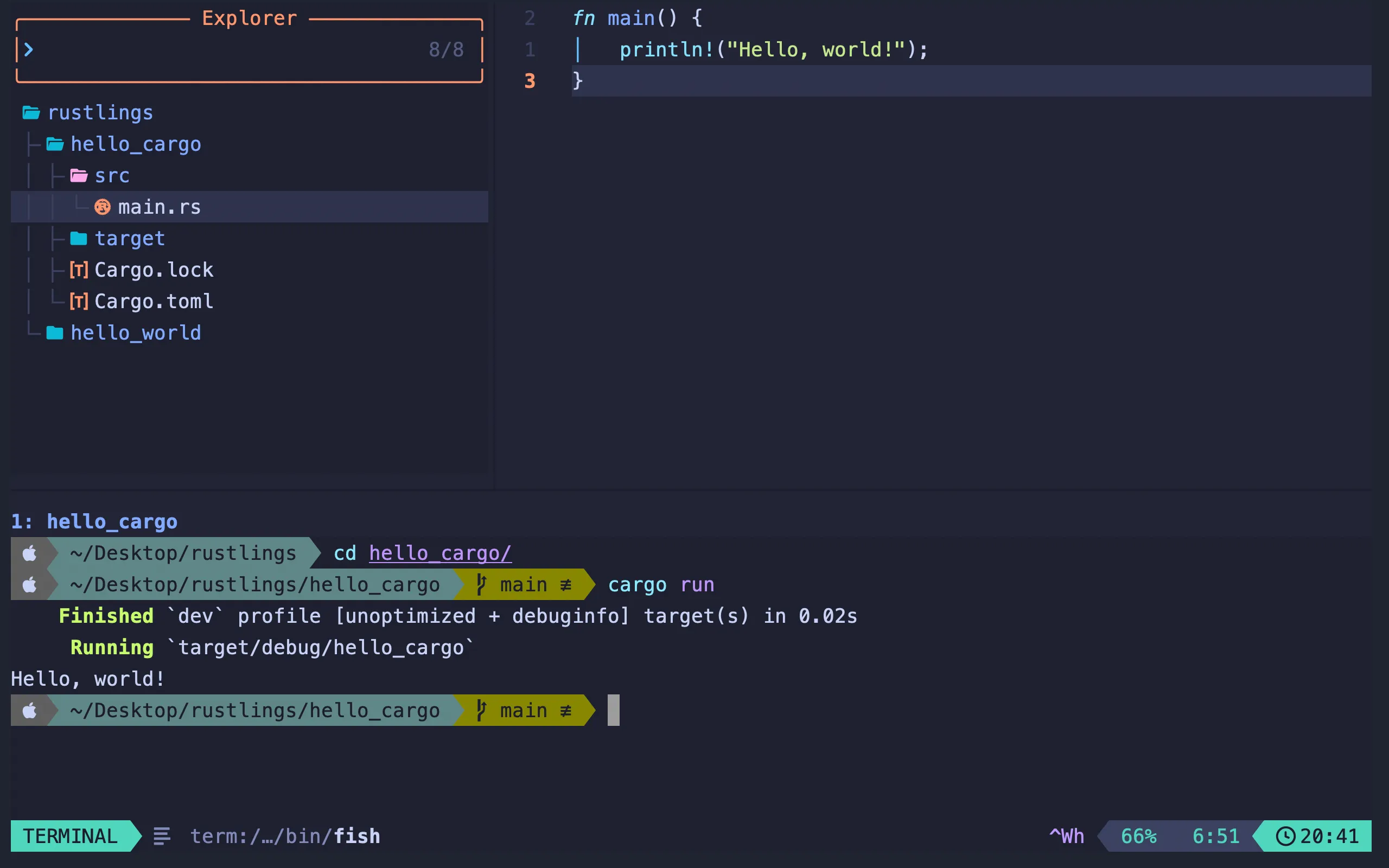 Rust projects inside LazyVim